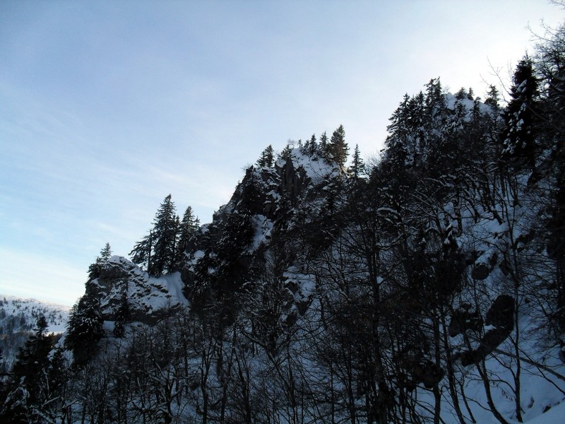 vue sur une arrête qui n'a rien à envier aux spitz !