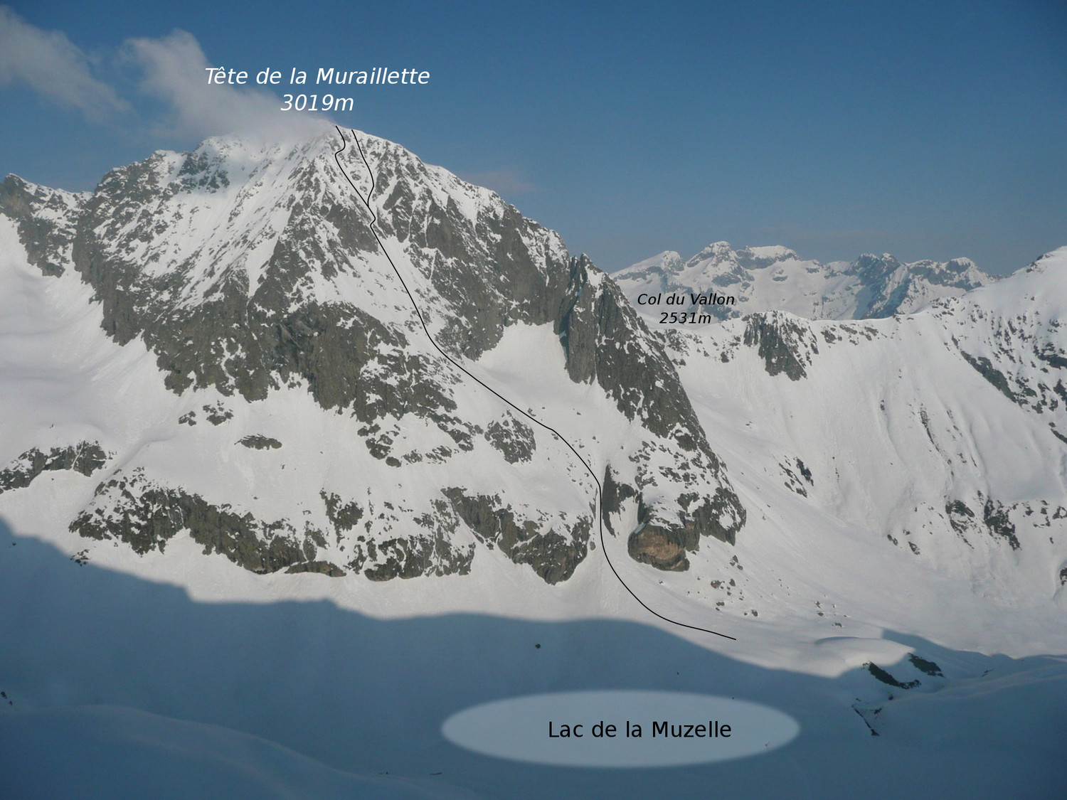 Topo : Tête de la Murailette - Face E