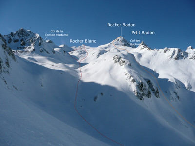Rocher Blanc - Badon (par la Combe Madame) Rocher Blanc - Badon (par la Combe Madame)