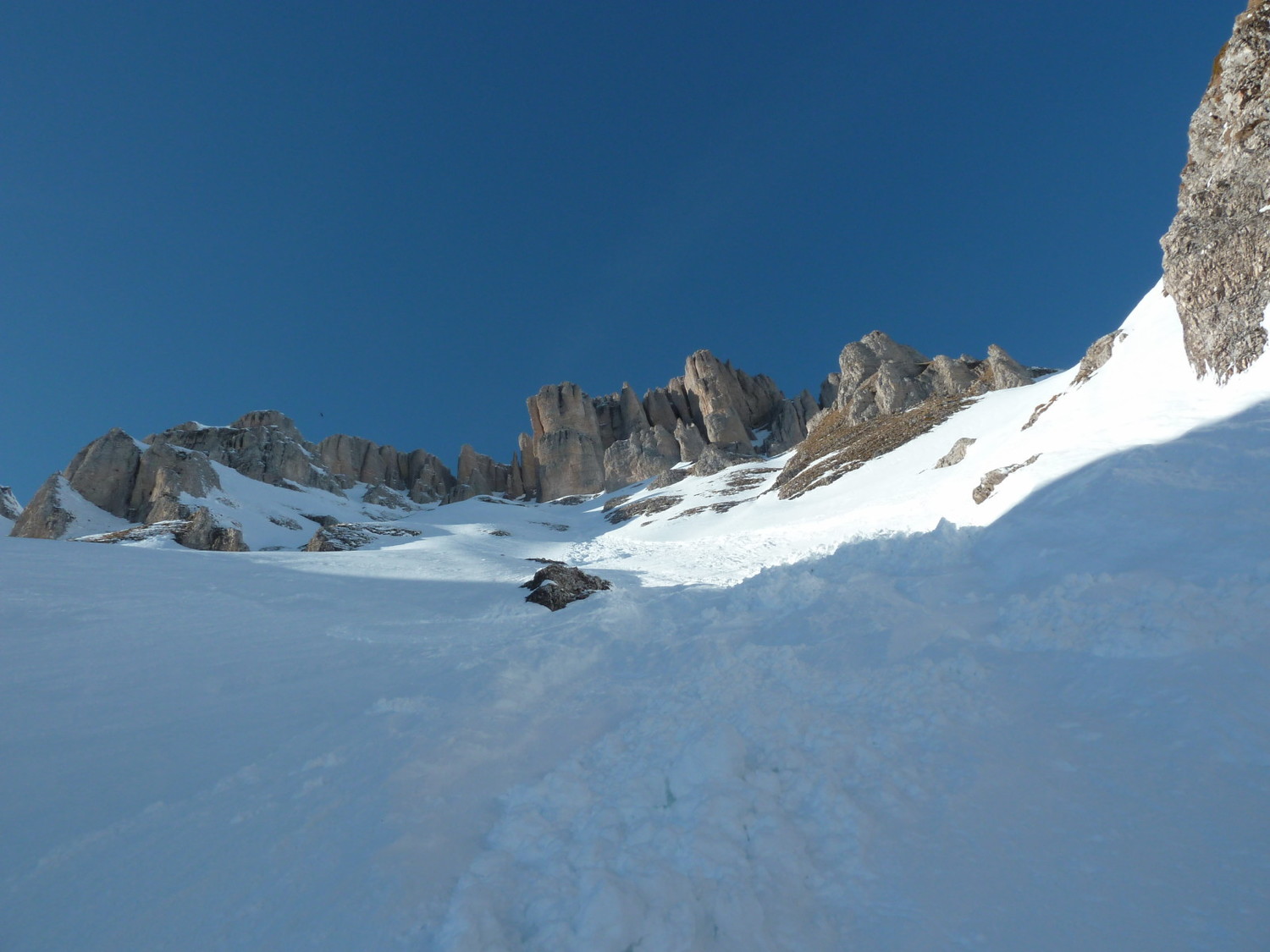 Descente dans l'avalanche