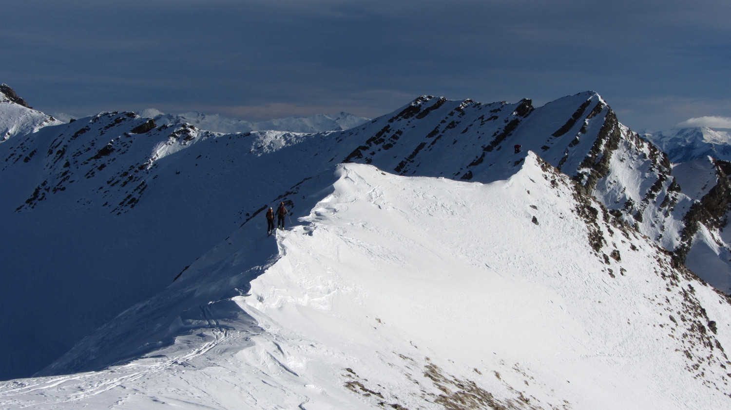 sur l'arête SE du Piarra