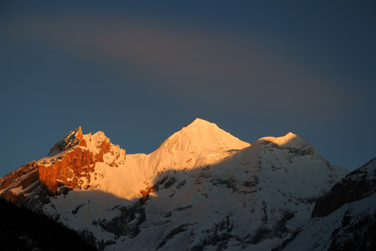 Le lendemain...Blümlisalp vue de Kandersteg