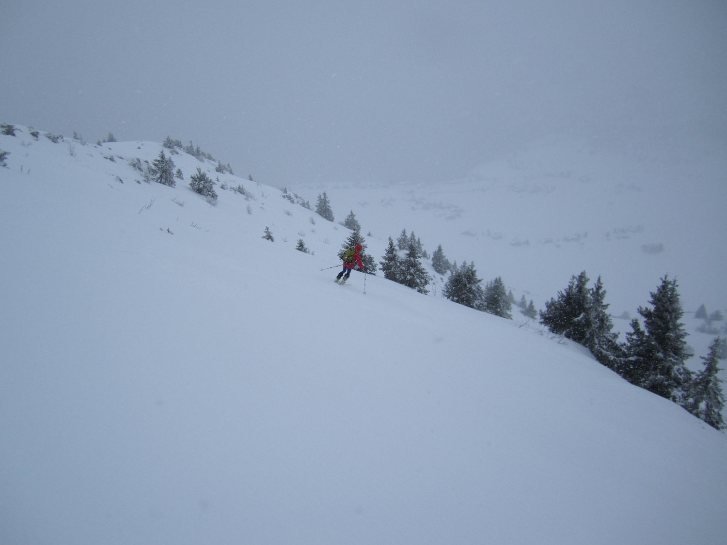 Descente face S de Andey