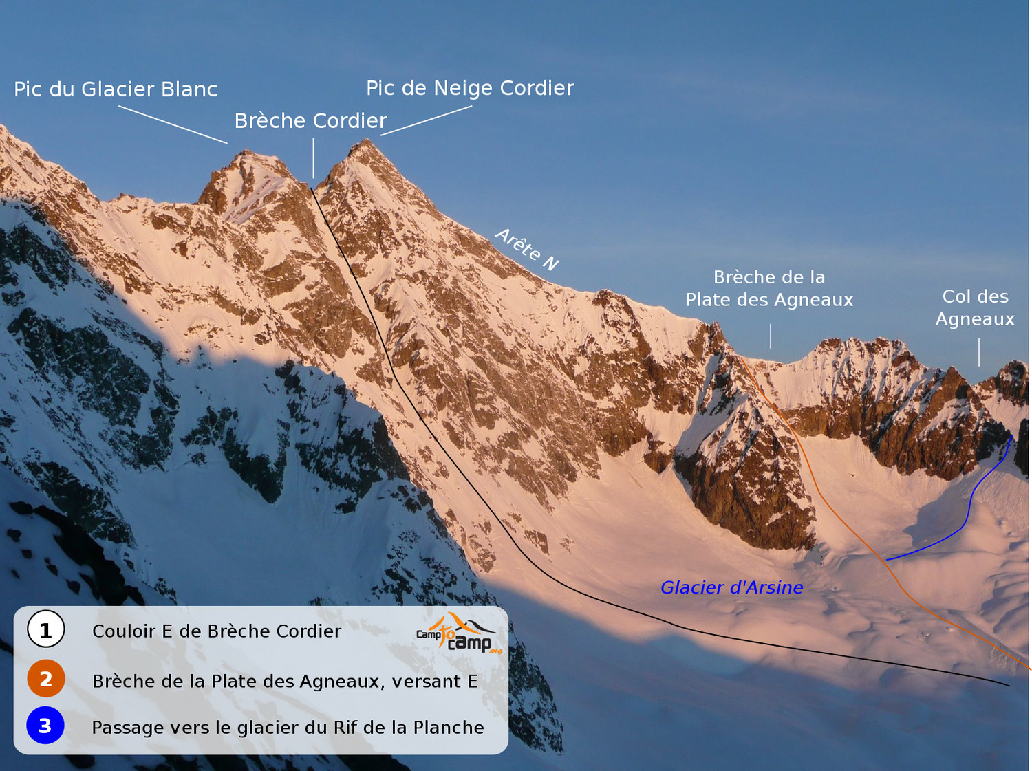 Versant E Pic et Brèche de Neige Cordier