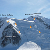 Mont Blanc du Tacul, North Face