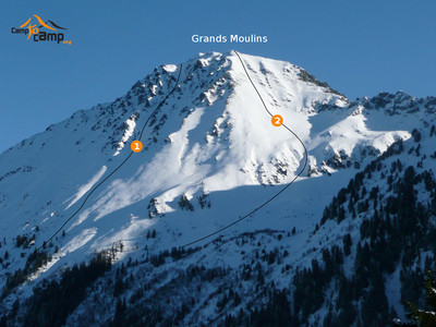 Grands Moulins, face S et SW Grands Moulins, face S et SW