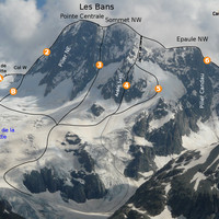 Les Bans : itinéraires du versant N