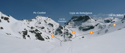 Pic Couttet - Col de Freydane - Croix de Belledonne Pic Couttet - Col de Freydane - Croix de Belledonne