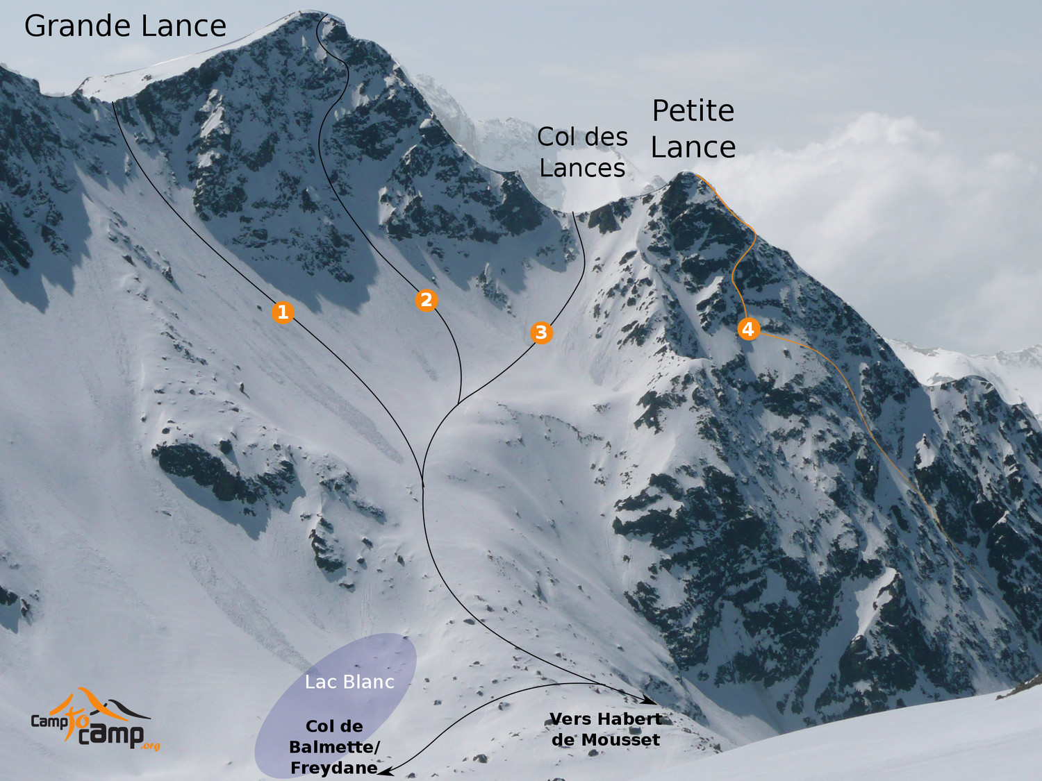Lances de Domène - Face E & NE