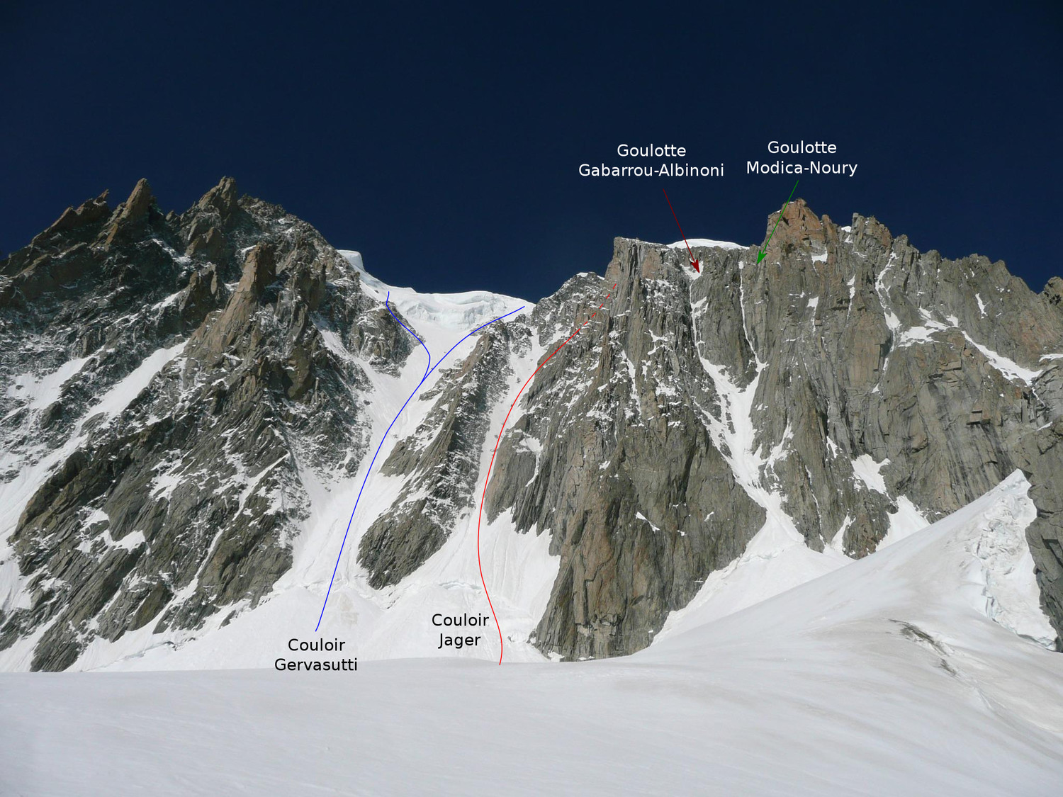 Face Est du Mont Blanc du Tacul