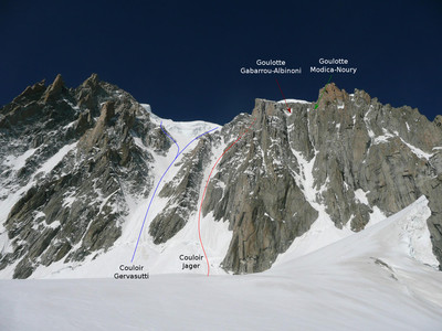 Face Est du Mont Blanc du Tacul Face Est du Mont Blanc du Tacul