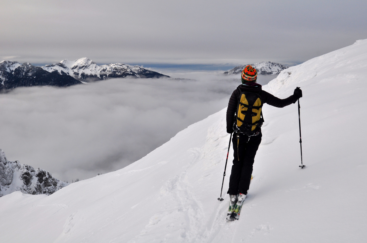 début de la descente