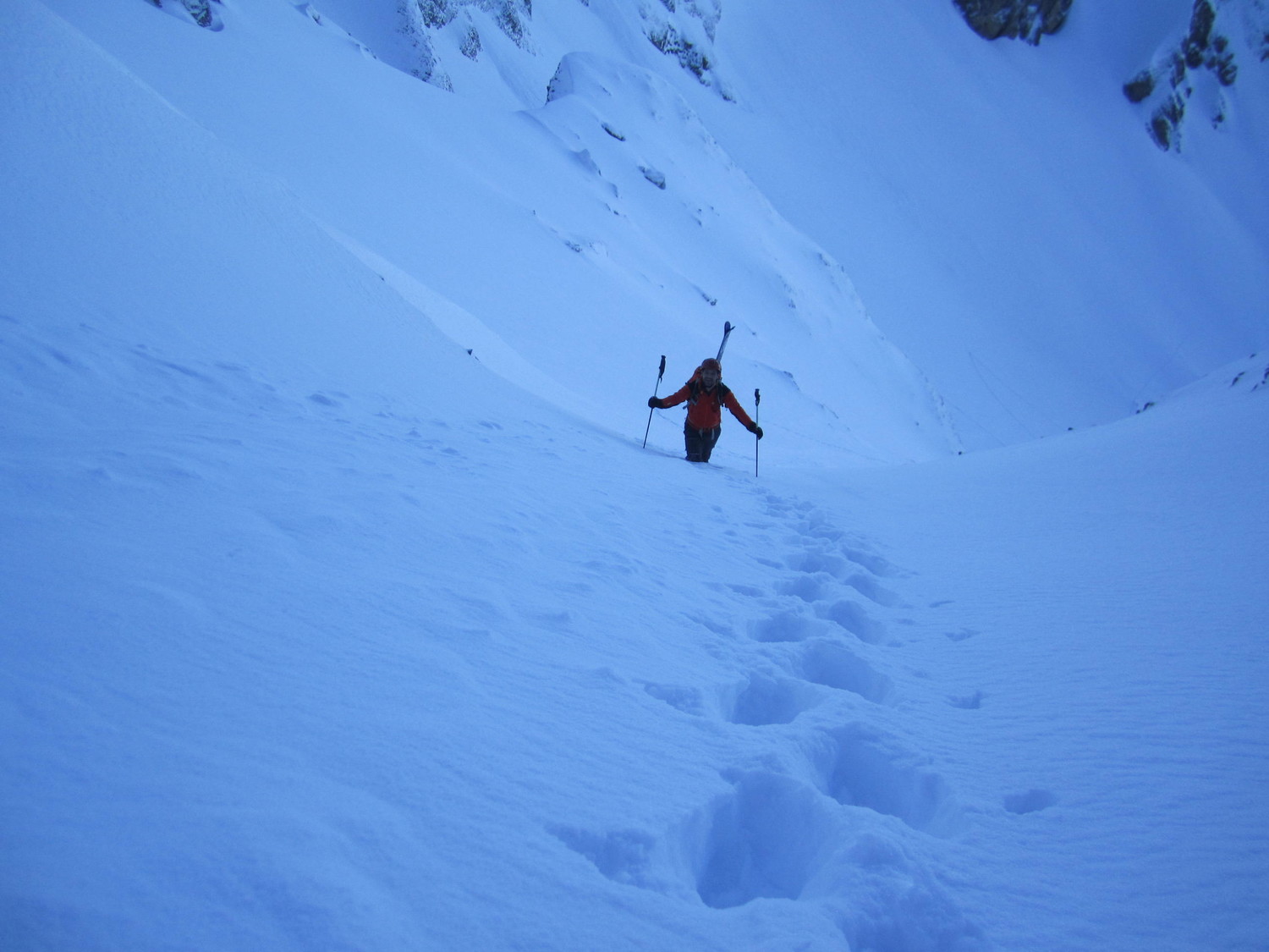 montée dans le couloir