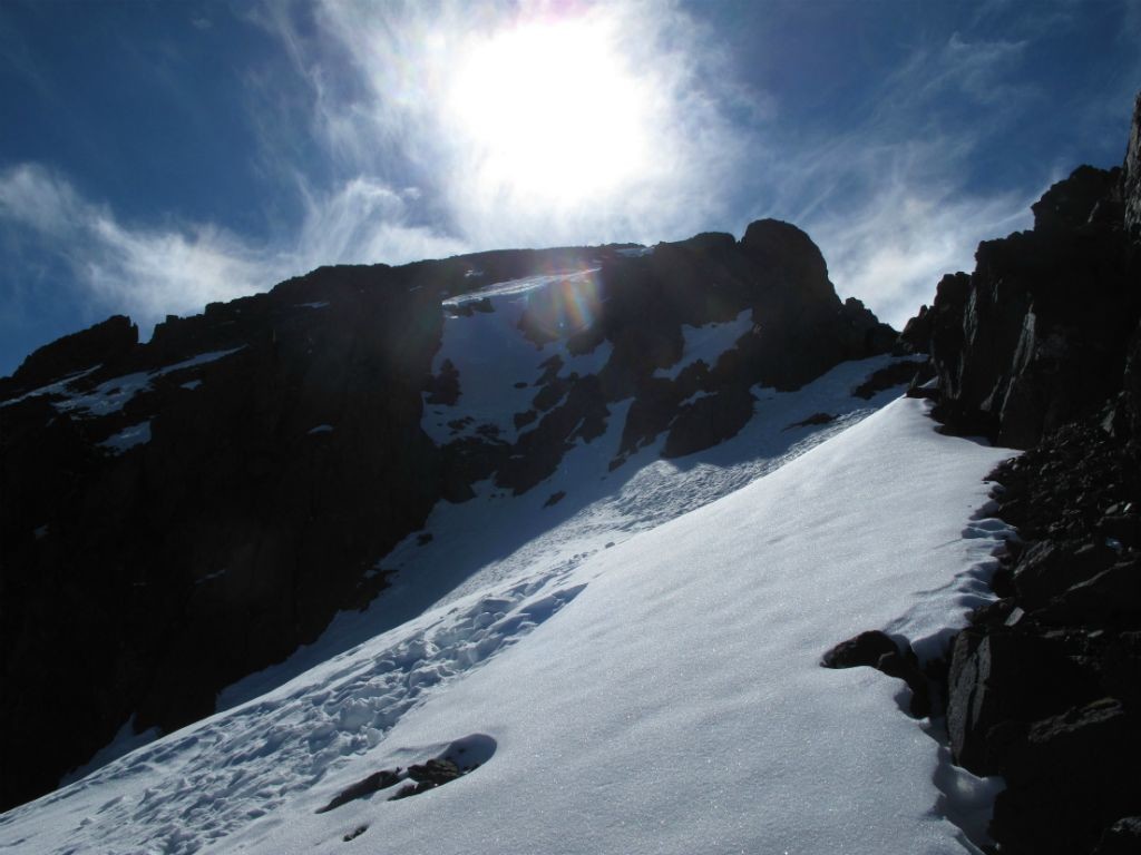 Descente par l'arête nord