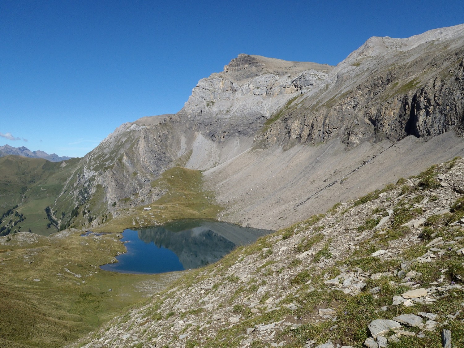 à la descente