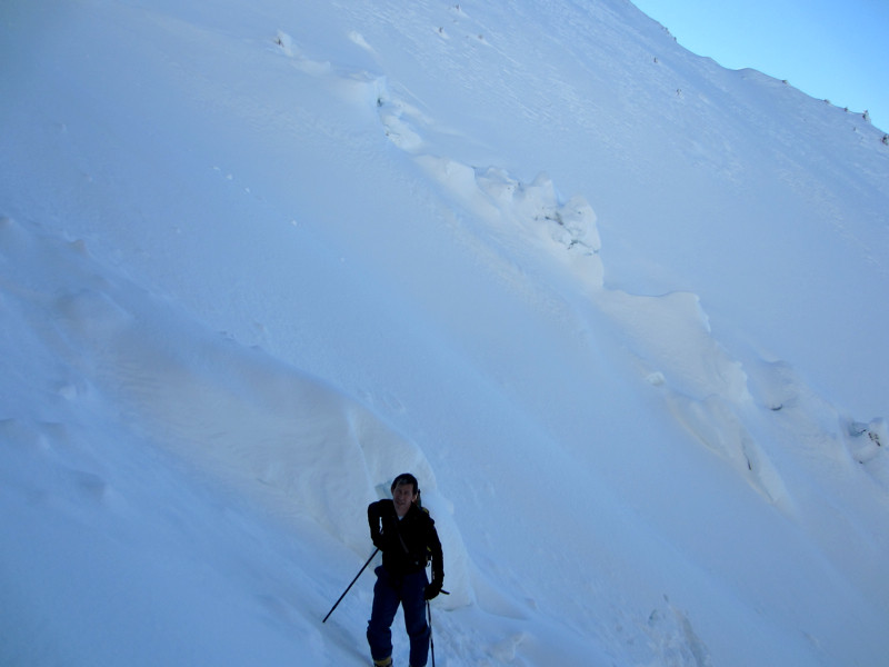 le couloir chauchefoin est bien chargé au dessus de 2000m