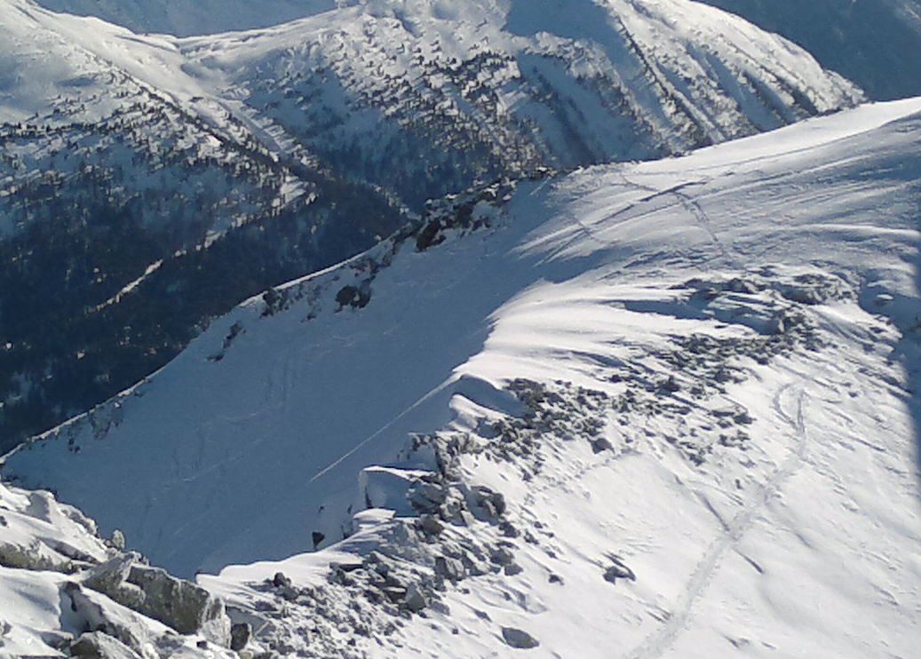 ou le couloir de la face E aussi poudreux