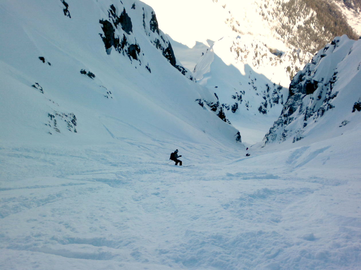 Petit resserrement sur le bas du couloir