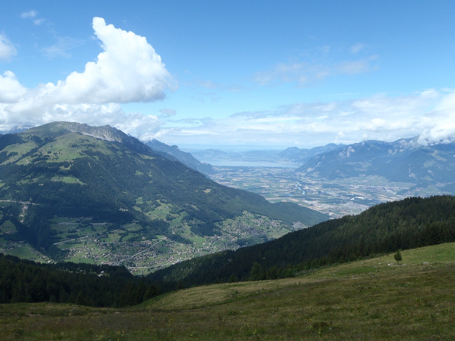 à la descente