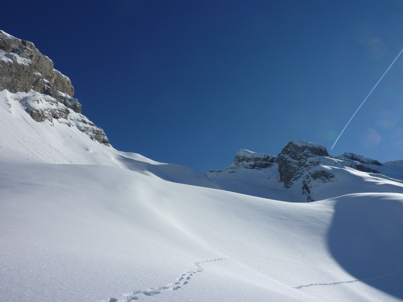 Vers le replat à 1900m