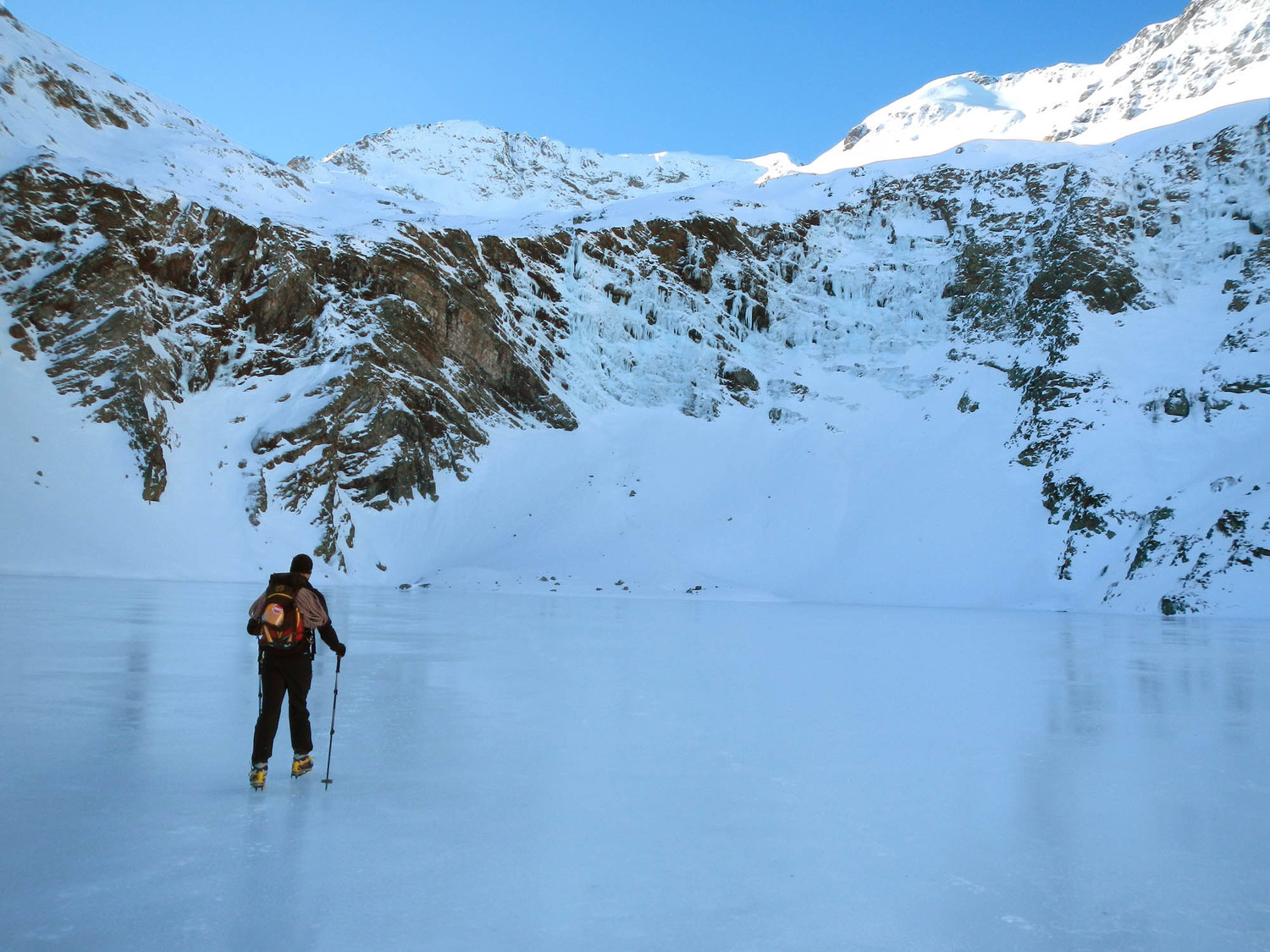 Séance de patinage en approchant des lignes