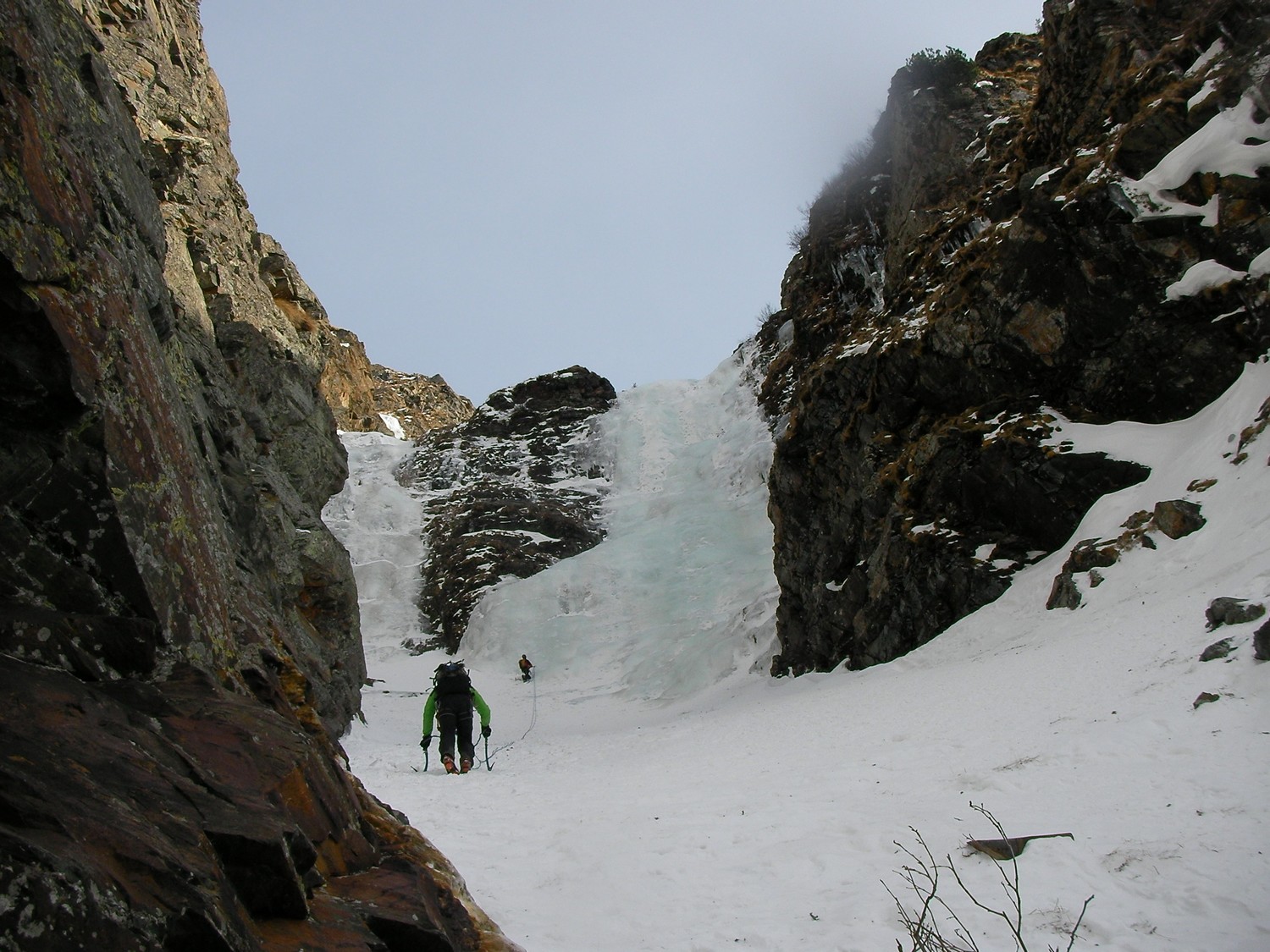 Cascade de Cold Couloir, L6 et L7, Cogne.