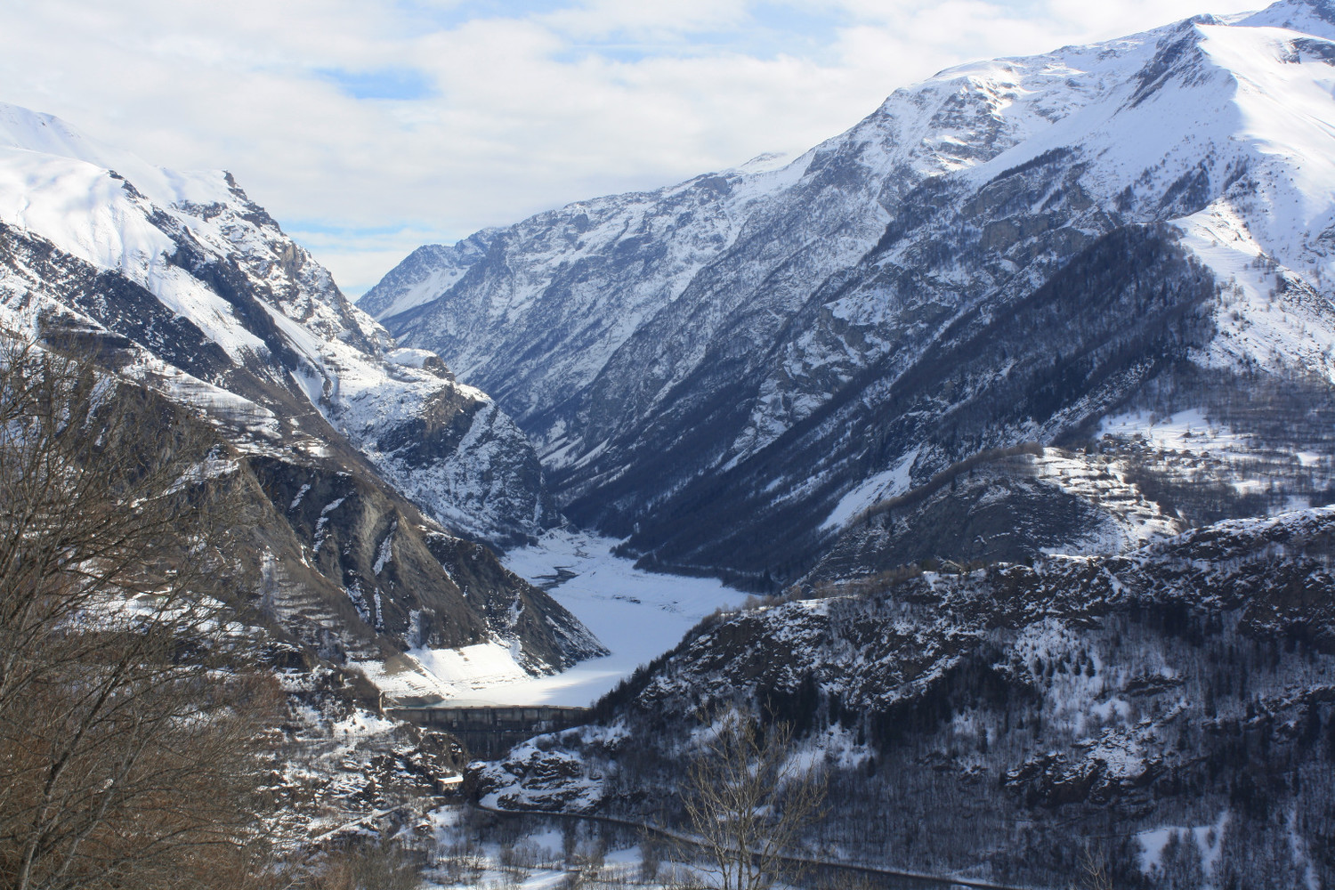 Barrage, lac du Chambon et Vallée de la Romanche