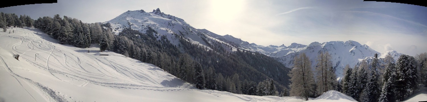 vue sur le vallon de réchy