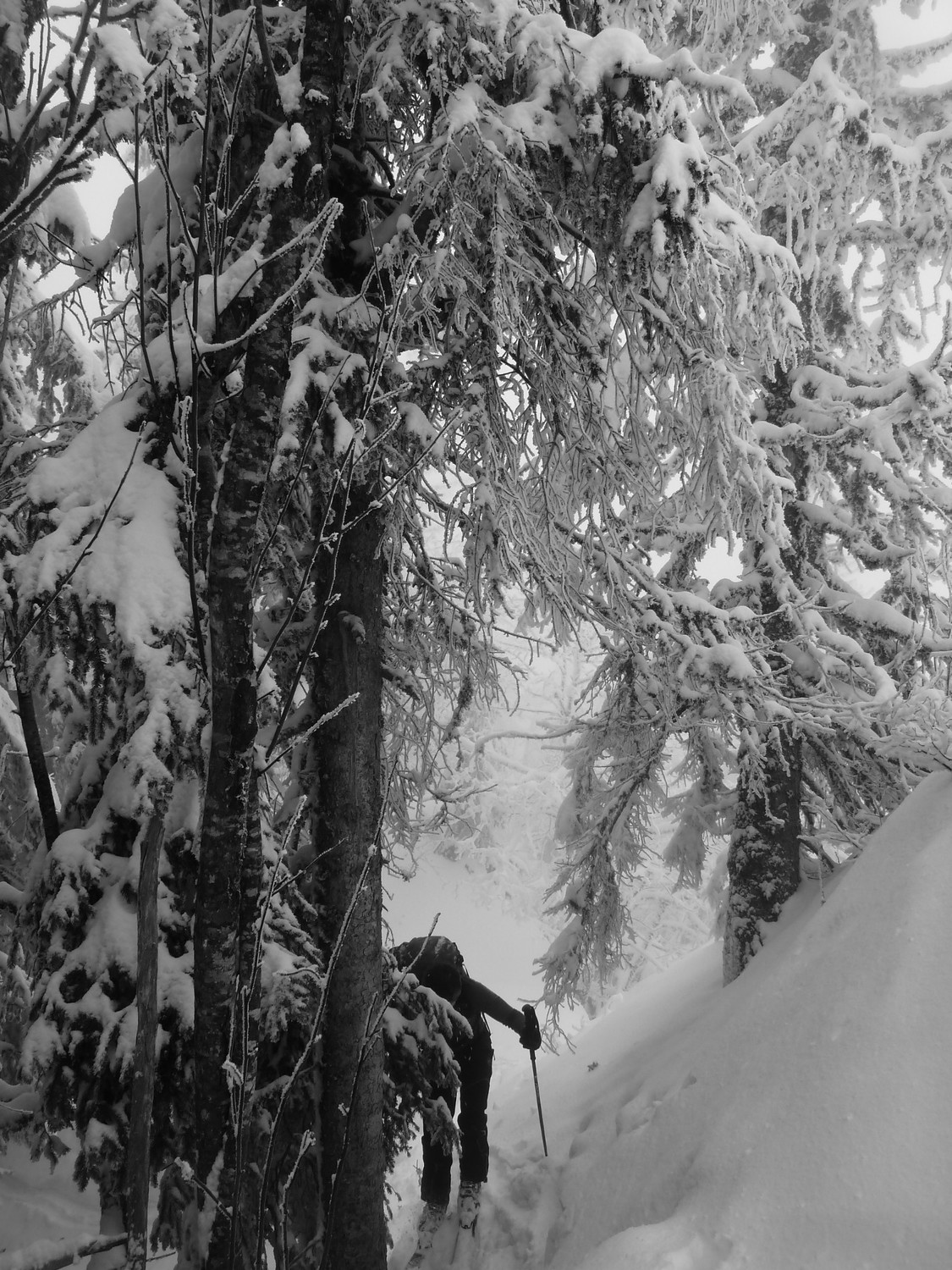 Passage technique sur l'arête (celle-ci elle est en N&B quand même, je faisais des tests ;-))