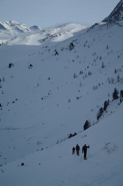 In salita verso la Croda Rossa