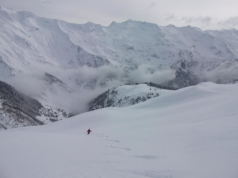 Petit Arc descente sous le lac Noir