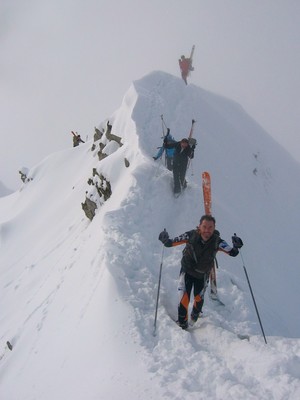 Sur l'arête sommitale du Teysachaux Sur l'arête sommitale du Teysachaux
