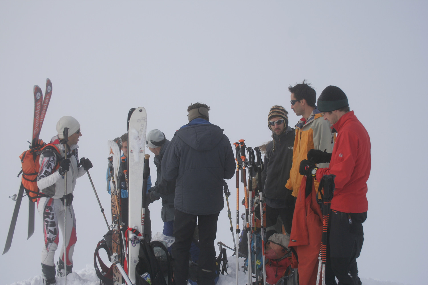 Le groupe au sommet