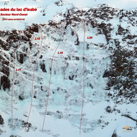 Cascades du lac d'Isabé - Secteur Nord-Ouest