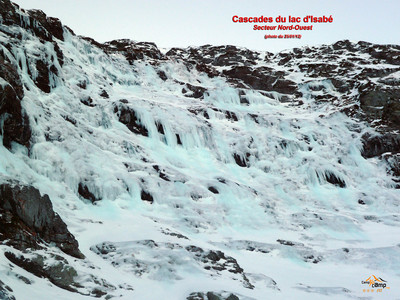 Cascades du lac d'Isabé - Secteur Nord-Ouest 