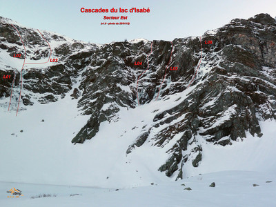 Cascades du lac d'Isabé - Secteur Est Cascades du lac d'Isabé - Secteur Est