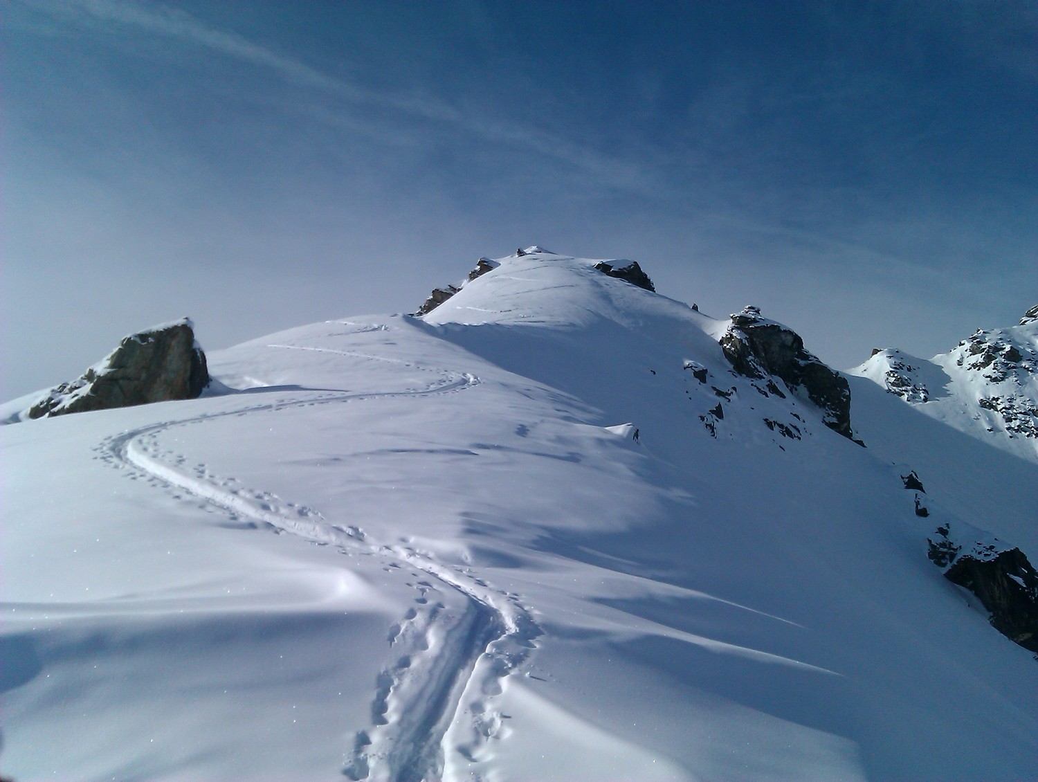 Arrivée sous le sommet