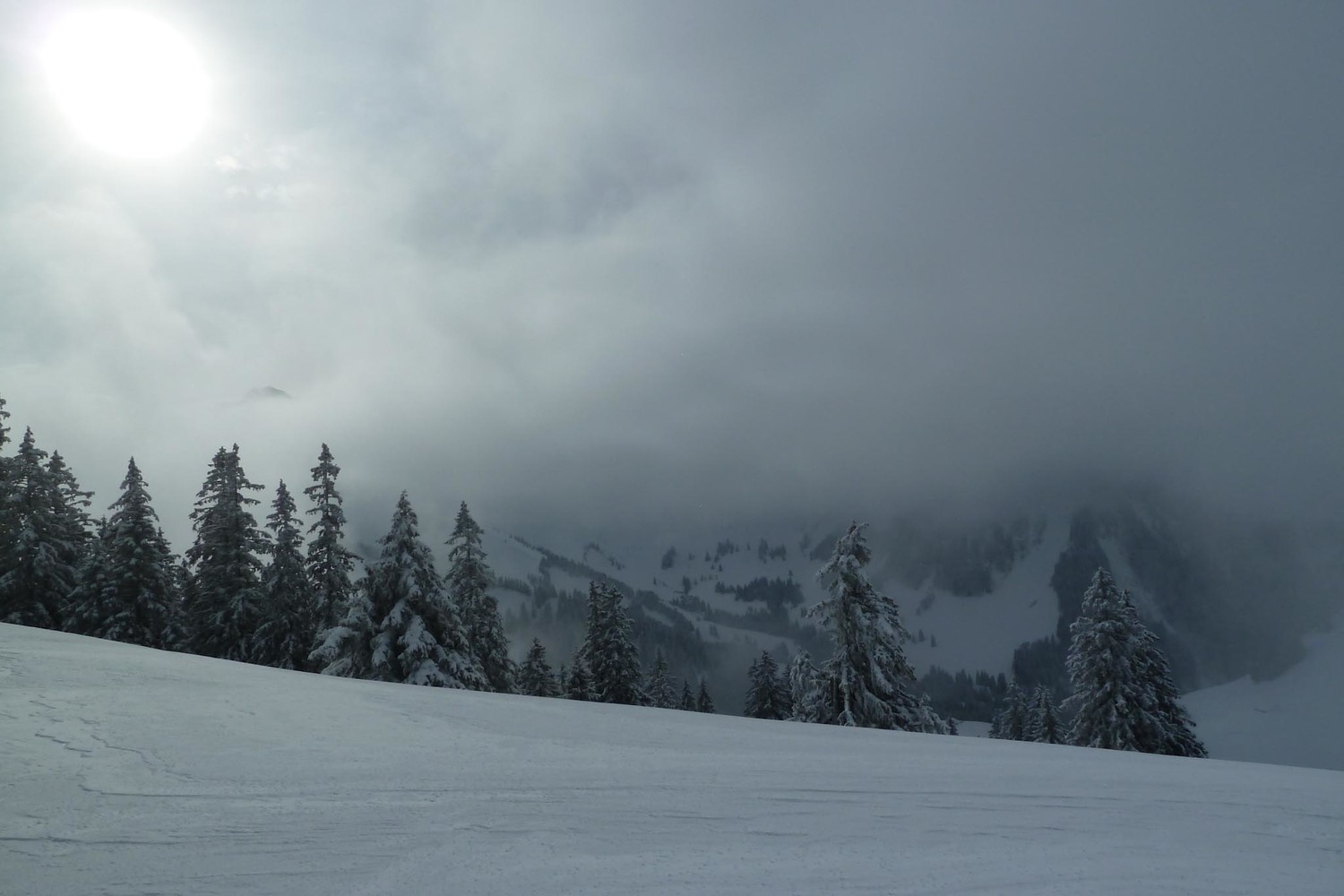 une apparition du soleil