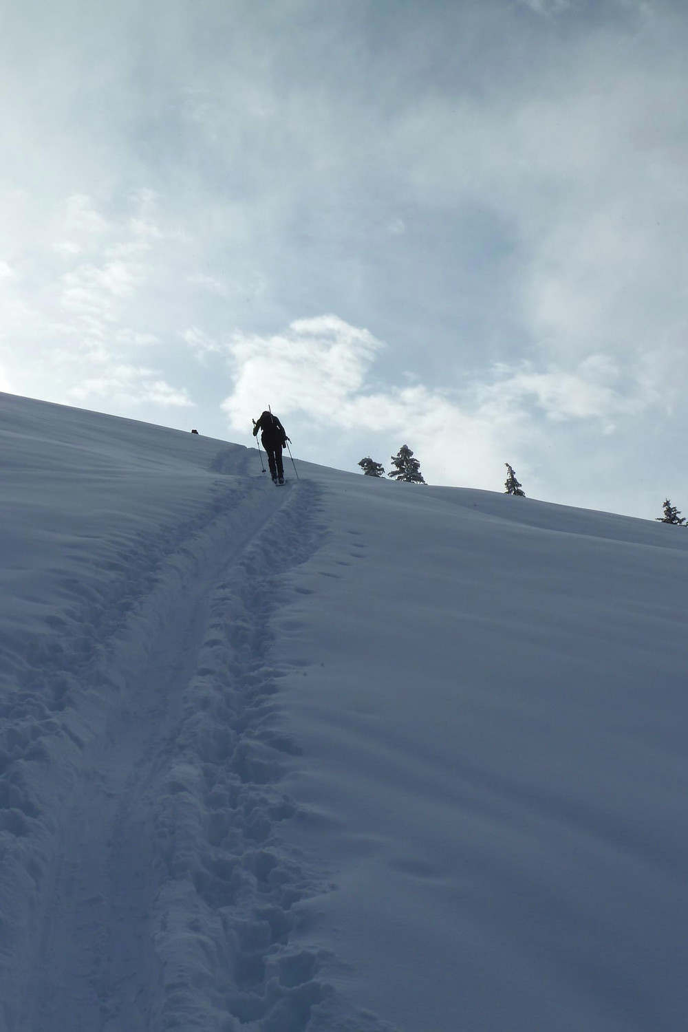la tranchée de montée...