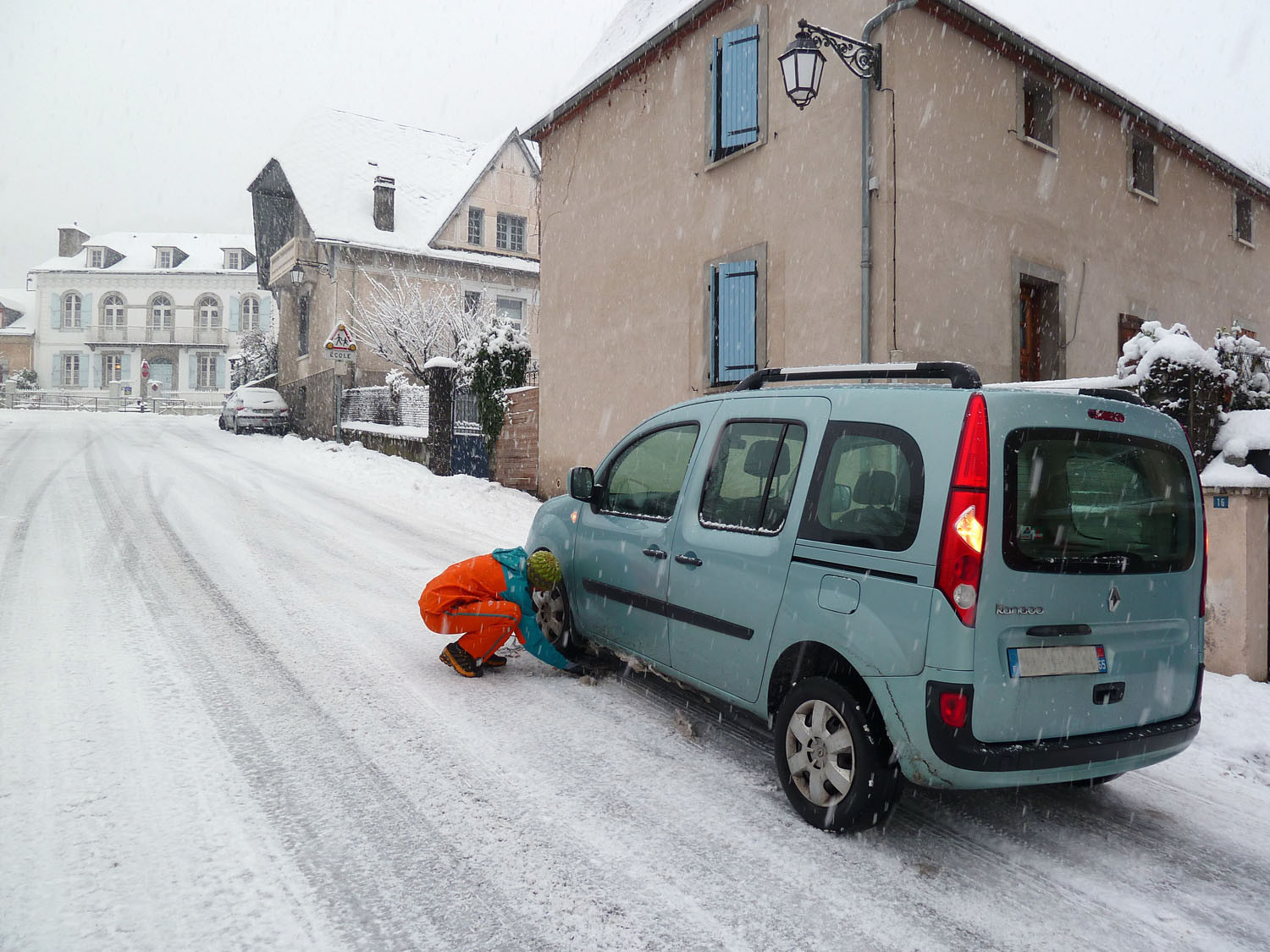 Chaînage "petit bras" dès Luz. . BouuuUUU !!!!