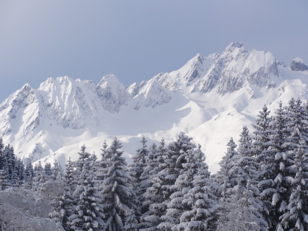 Le Grand Pic de la Lauzière depuis Doucy Combelouvière