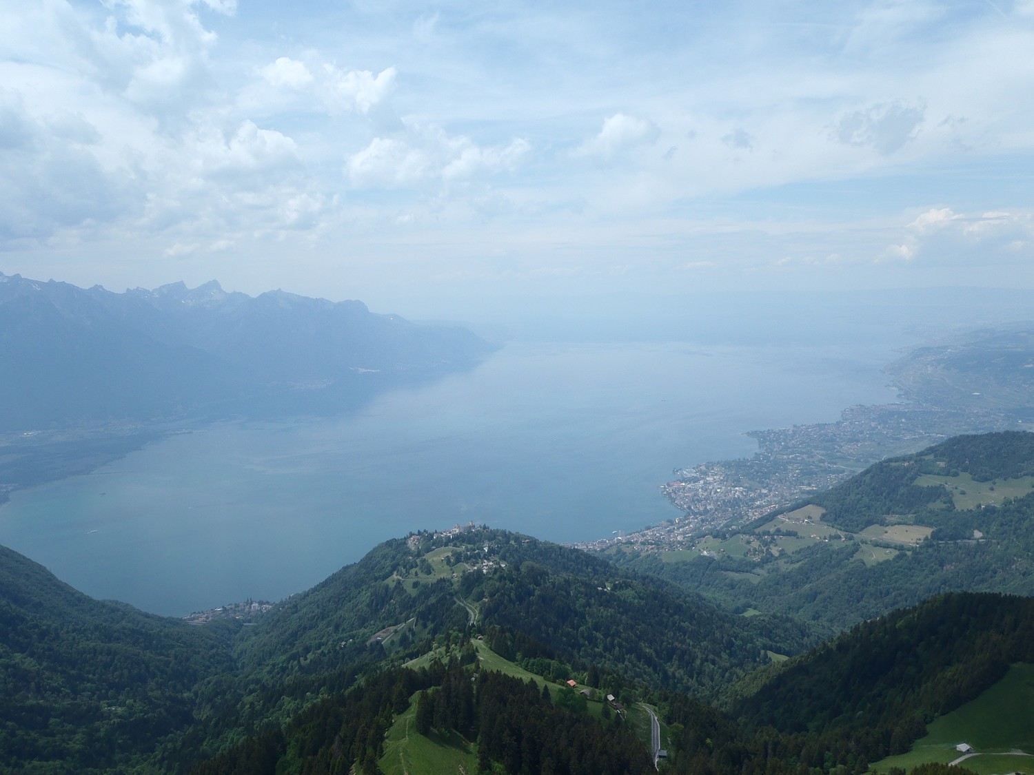 le léman depuis le sommet