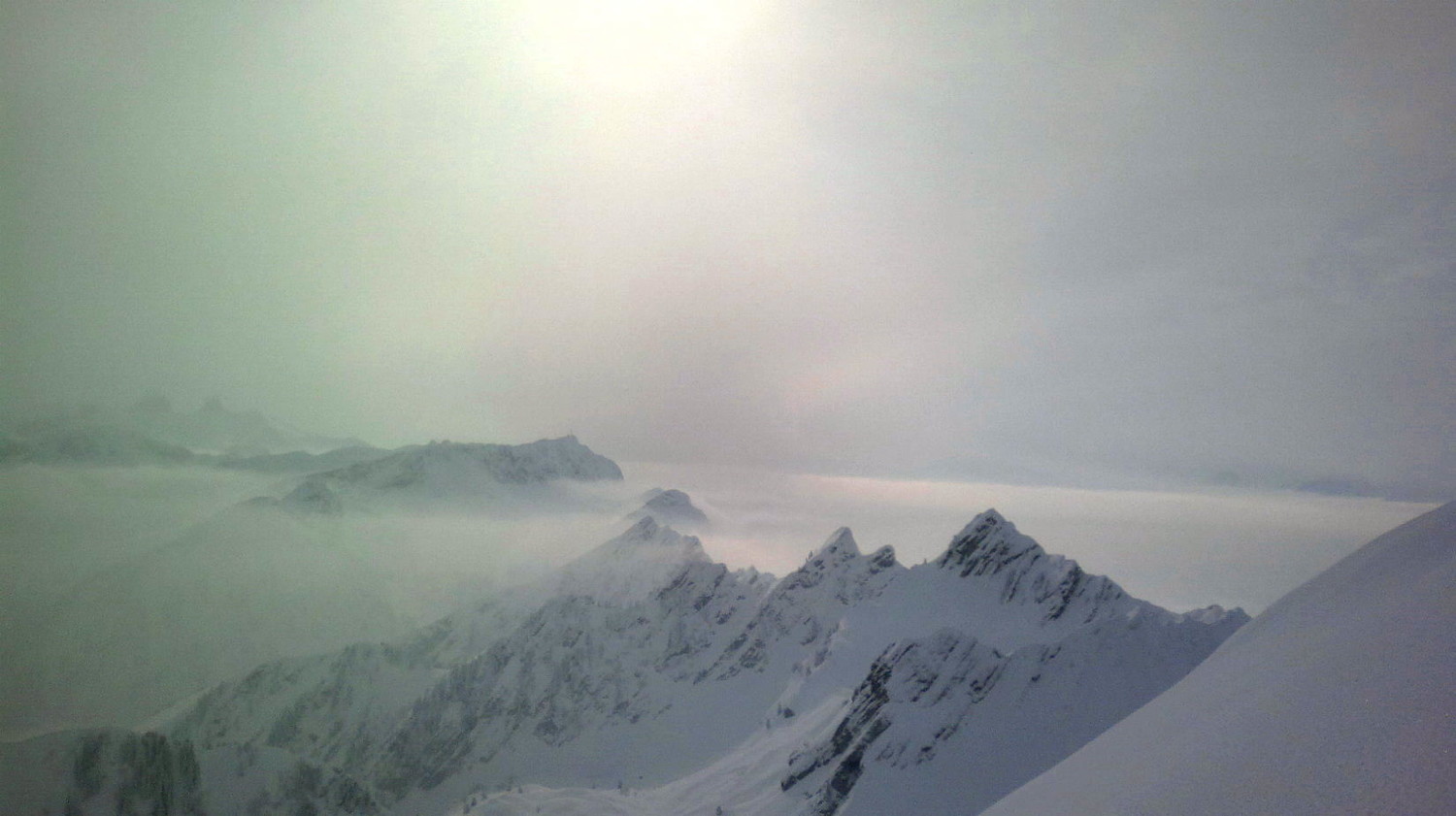 Vue du sommet vers la Cape au Moine