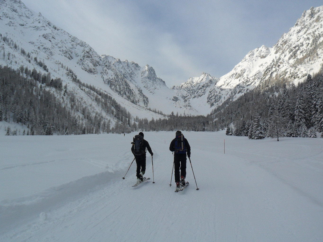...risalendo la val d'Arpette...