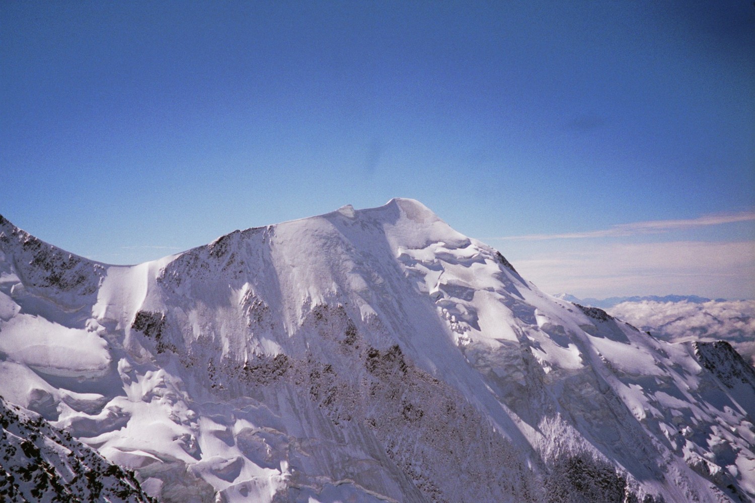 Aiguille de Bionnassay depuis le refuge du Goûter