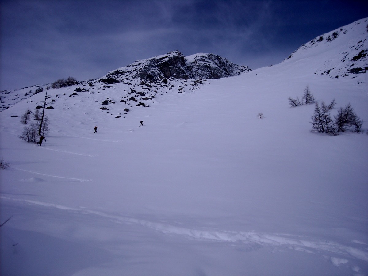 primo tratto ripido dopo il bosco