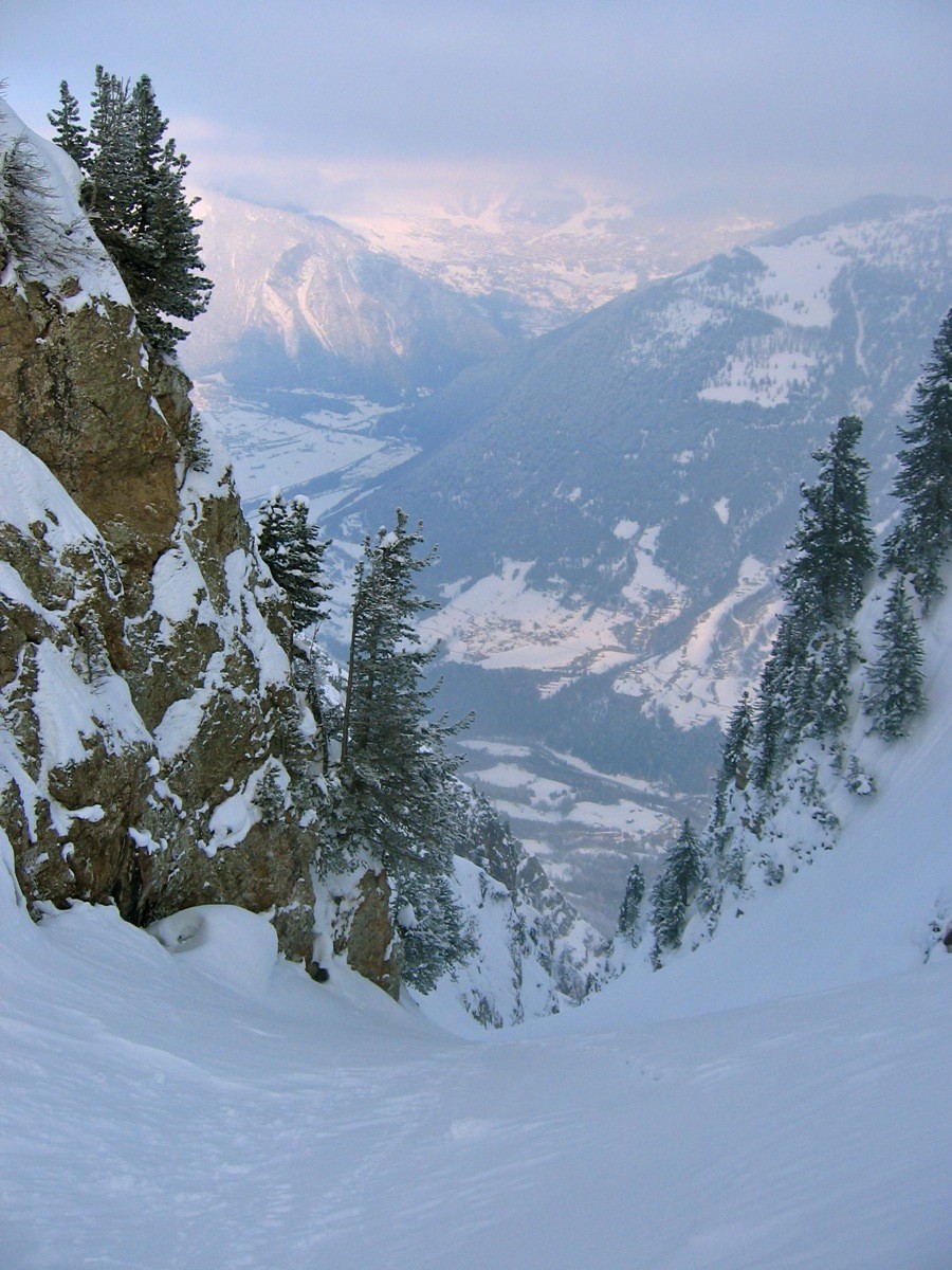 Départ du couloir ENE de la Li Blanche