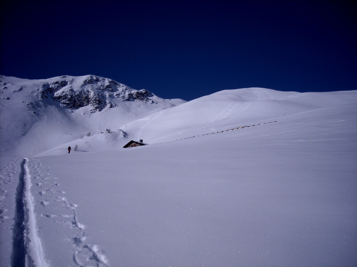 quasi all'alpe chaligne, intonso tutto intorno