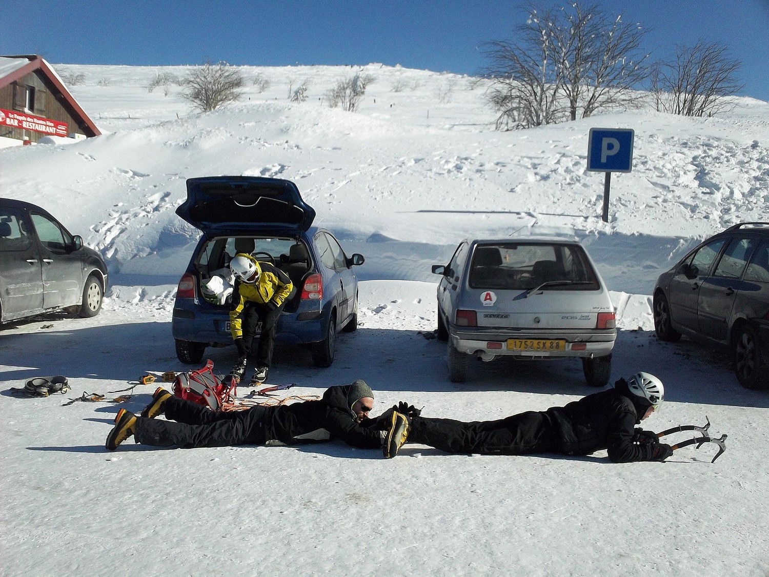 L'ascension débute au parking