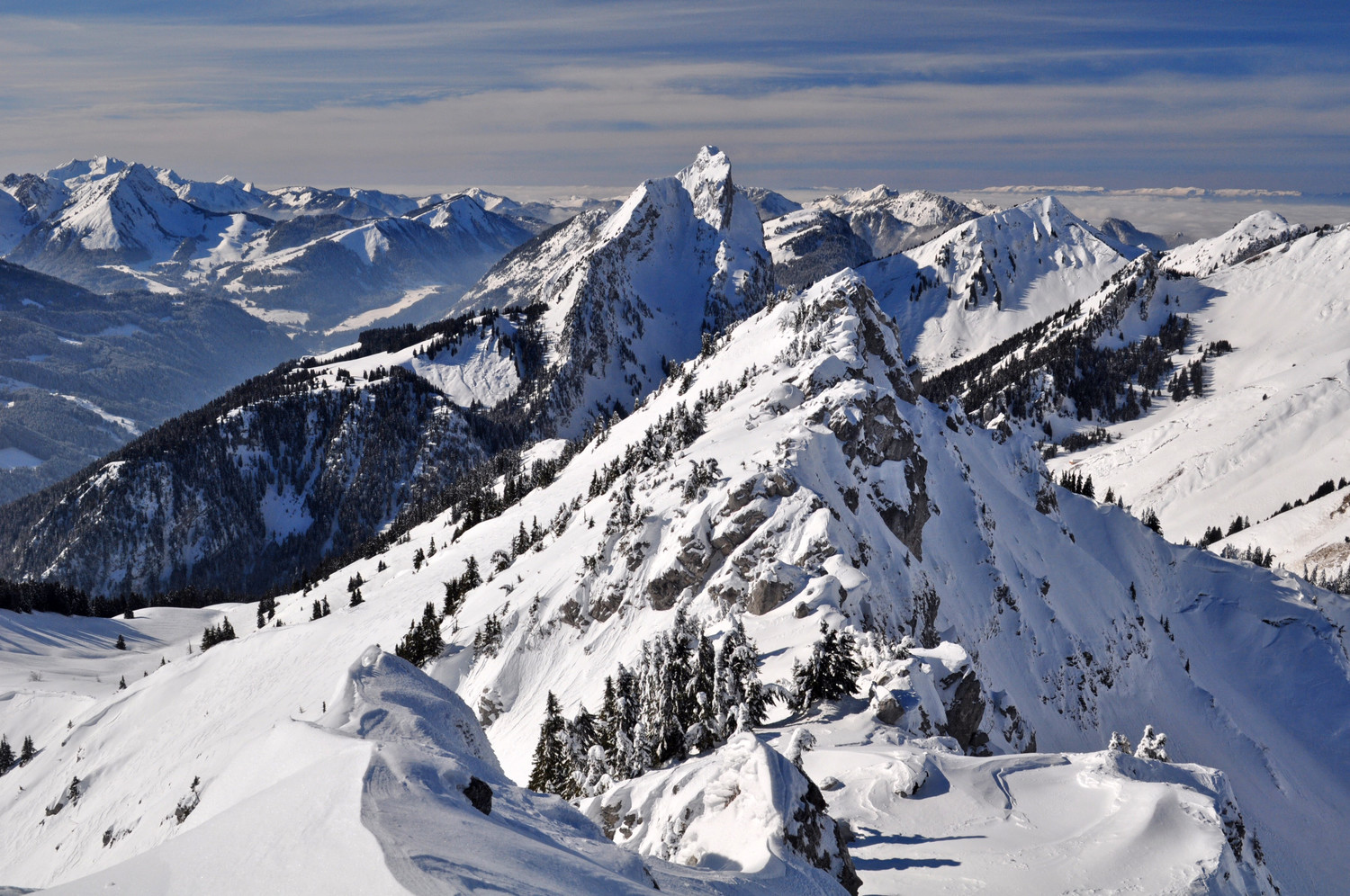 chauffé depuis le sommet